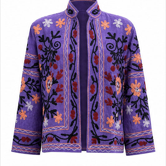HS Luchtige Katoenen Damesjas Ornament Print