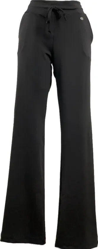 Angelle Milan – travelstof broek voor dames – Marine Broek met Wijde Pijpen – Ademend – Kreukherstellend – Duurzame Broek - Mapsy B.V