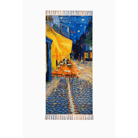 HS Schilderij Sjaal - In 5+ Designs - Dikkere stof - 202x72 cm - veelzijdig te stylen - 7 maten