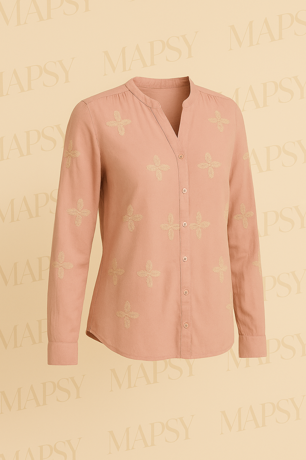 Suzzy & Milly Roze Blouse – Zachte Blouse met Fijn Borduursel in Bloemmotief (S/M/L) - Mapsy B.V