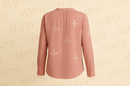 Suzzy & Milly Roze Blouse – Zachte Blouse met Fijn Borduursel in Bloemmotief (S/M/L) - Mapsy B.V