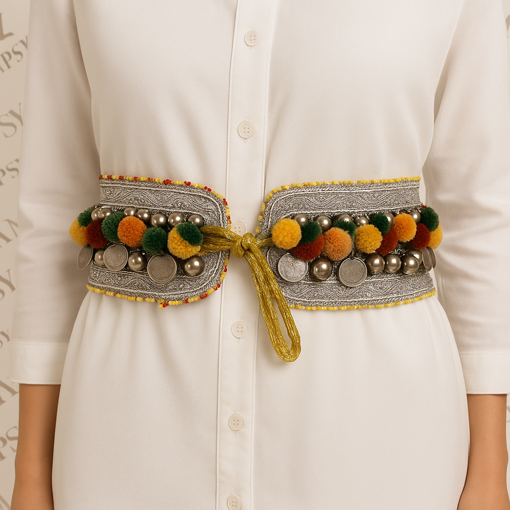 Riem met decoratie - Grijze kleur - Mapsy B.V