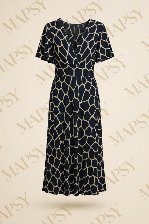Giraffe Maxi Dress – Jimi Fei Paris | One Size Chic Printjurk - Mapsy B.V