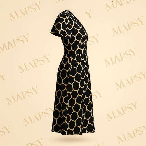 Giraffe Maxi Dress – Jimi Fei Paris | One Size Chic Printjurk - Mapsy B.V