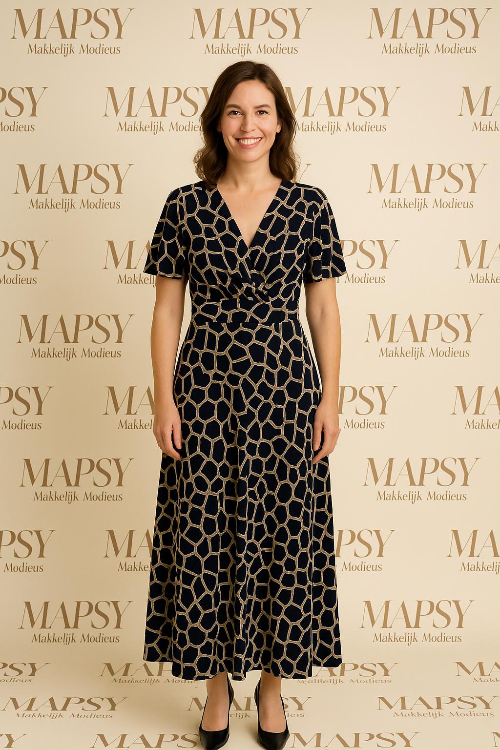 Giraffe Maxi Dress – Jimi Fei Paris | One Size Chic Printjurk - Mapsy B.V