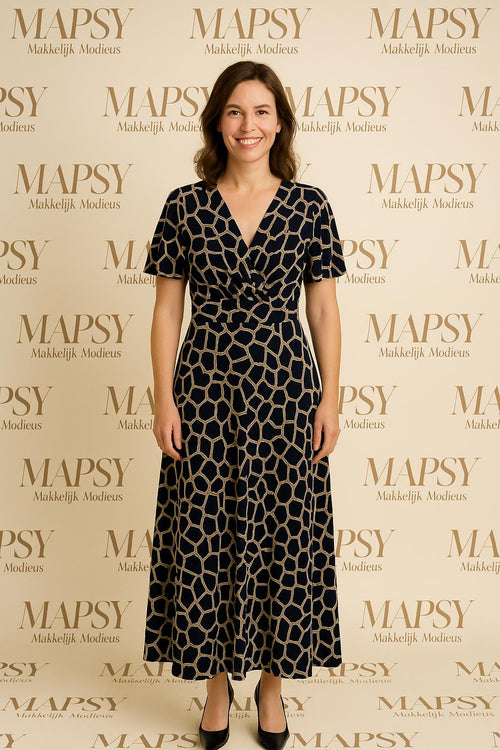 Giraffe Maxi Dress – Jimi Fei Paris | One Size Chic Printjurk - Mapsy B.V