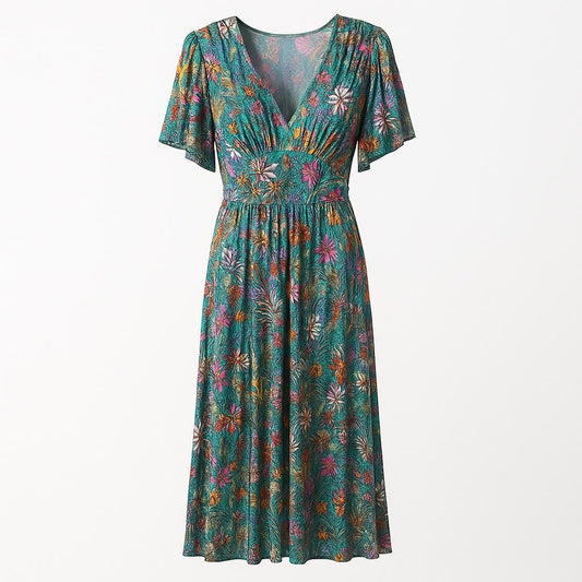 Maxi Jurk Tropische Botanica