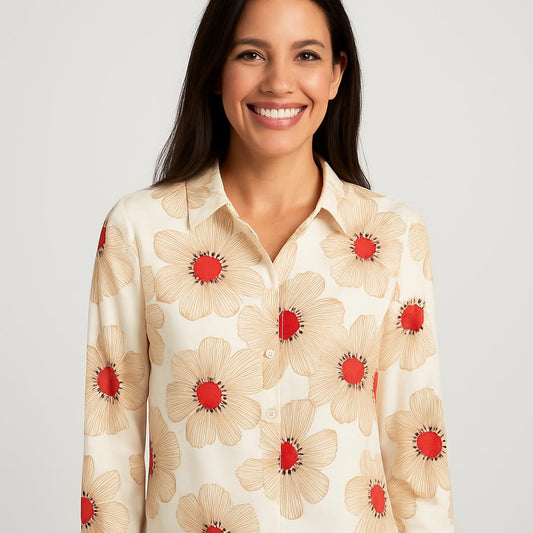 Luchtige Bloemenblouse