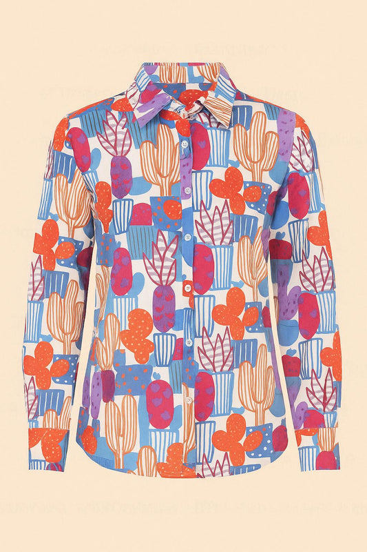 Blouse met cactusprint – Sophyline
