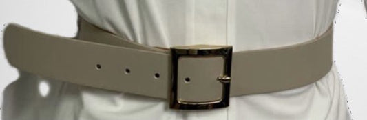 Freizeitgürtel - Synthetik - 100 cm - Dicker Gürtel - Beige - In verschiedenen Farben