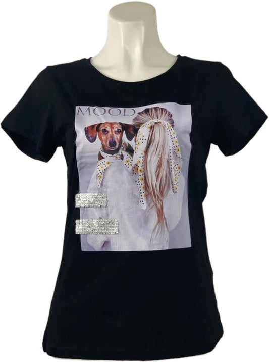 Trendiges T-Shirt mit einzigartigem Print und bequemer Passform