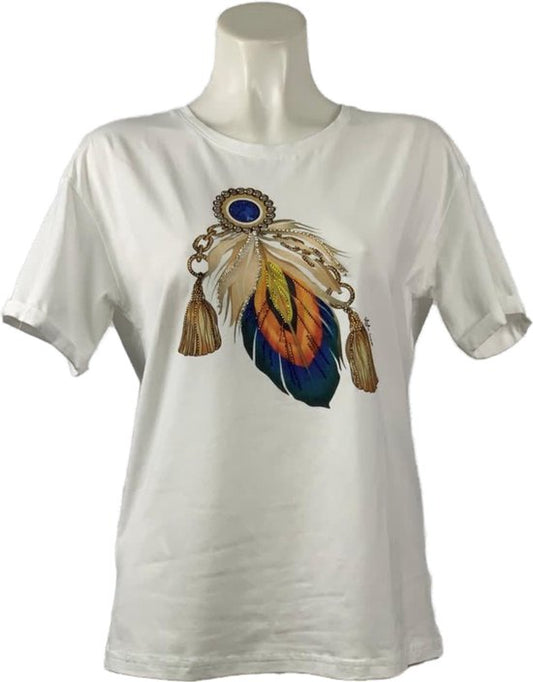 Trendiges T-Shirt mit einzigartigem Print und bequemer Passform