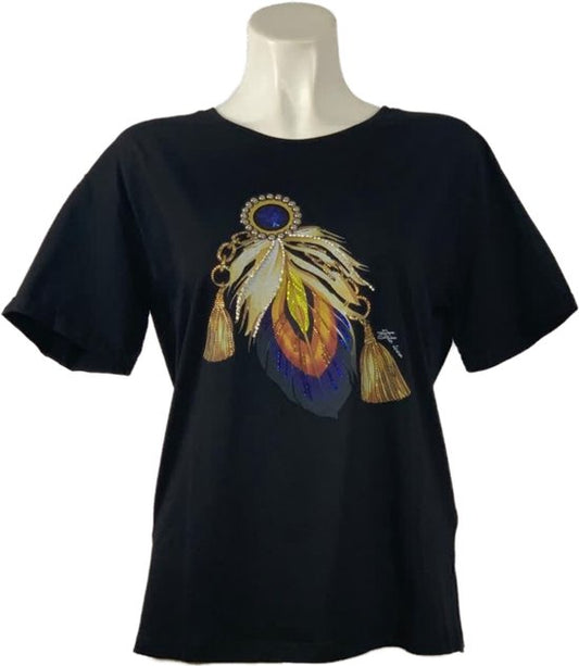 Trendiges T-Shirt mit einzigartigem Print und bequemer Passform