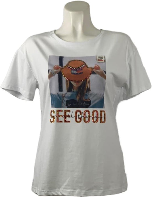Trendiges T-Shirt mit einzigartigem Print und bequemer Passform
