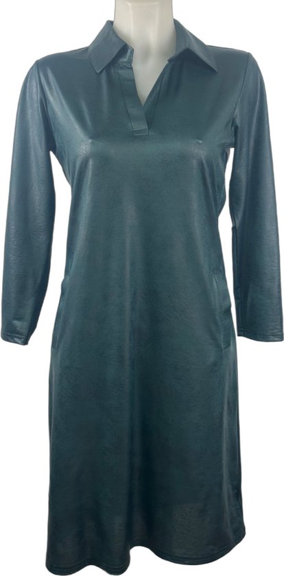 Damenkleid in Lederoptik – Winterwärme in 5 Größen – Perfekt für stylische Wintertage