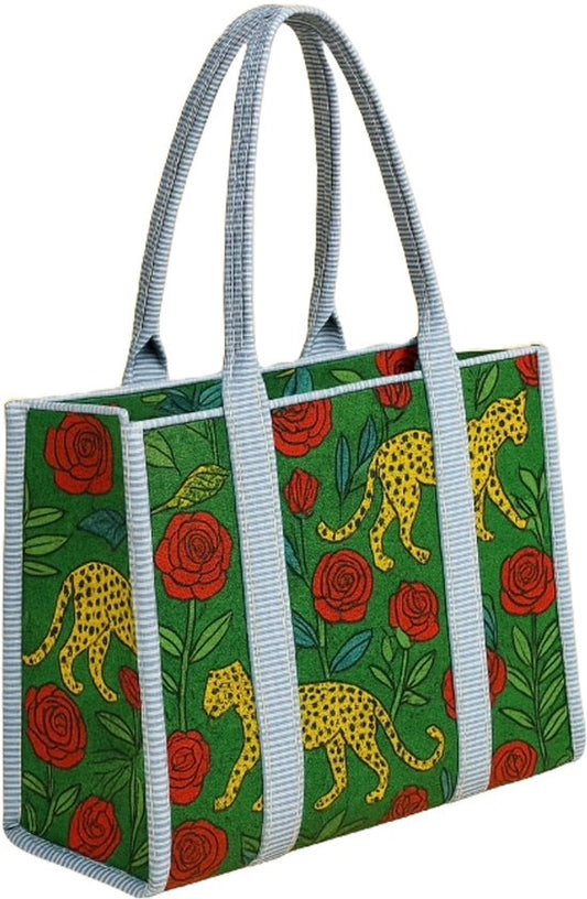 Groene Tote Rozenprint