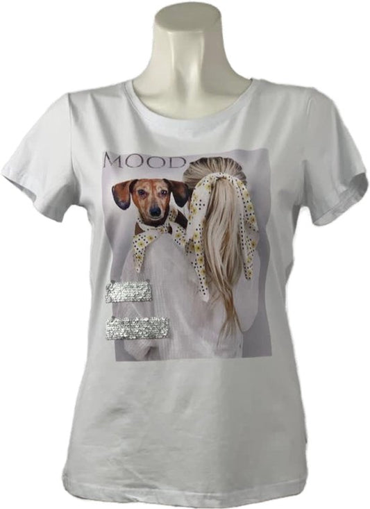 Trendiges T-Shirt mit einzigartigem Print und bequemer Passform