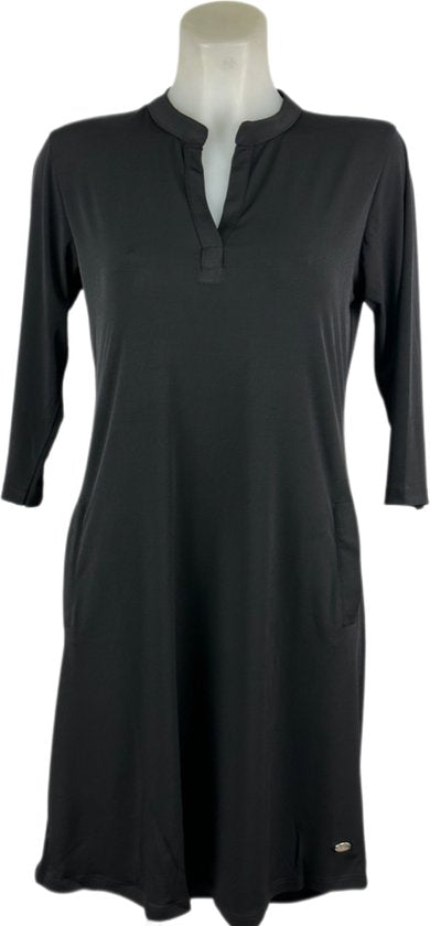 Angelle Milan – Reisestoffkleid – Schwarzes Kleid – Atmungsaktiv – Knitterfrei – Nachhaltiges Kleid