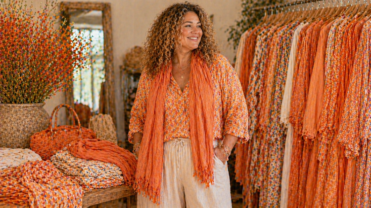 🧡 Oranje Kleding – Trendy Jurken, Blouses, Sjaals & Meer collectie bij Mapsy