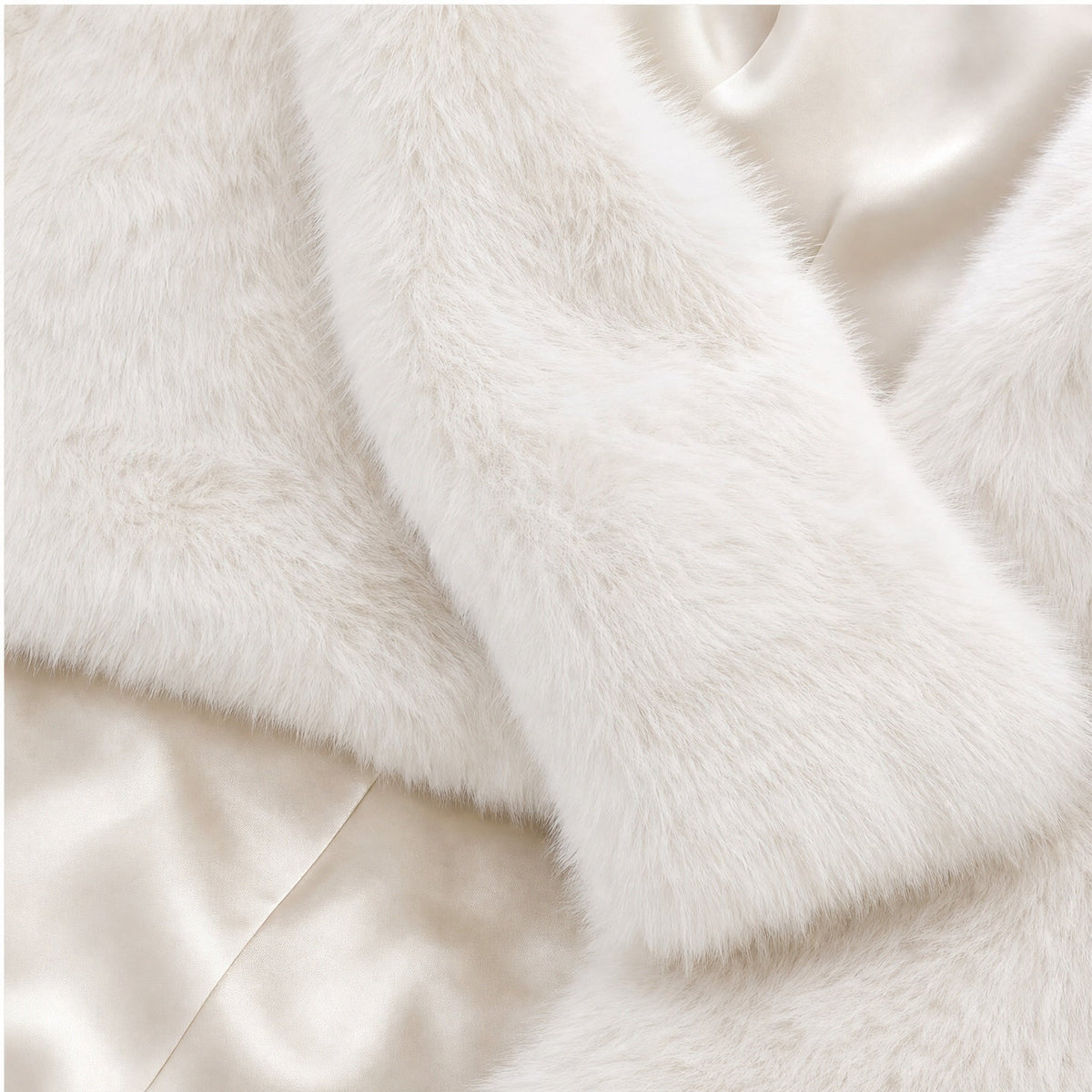 Korte Faux Fur Jas - Lange Mouwen - One Size