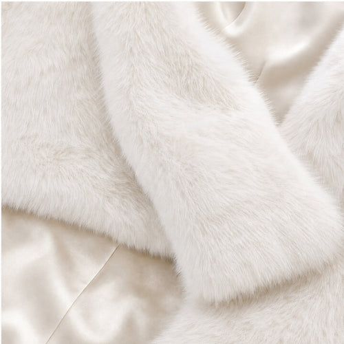 Korte Faux Fur Jas - Lange Mouwen - One Size
