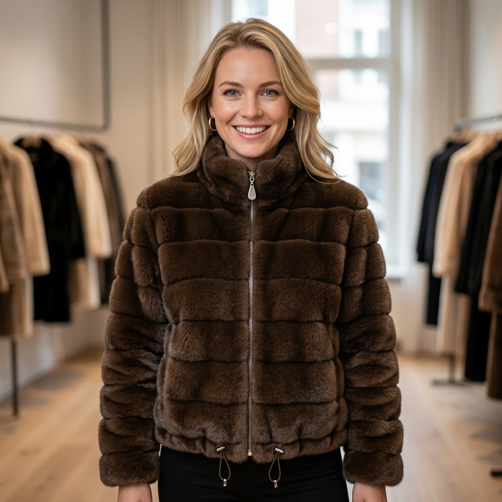 Faux Fur Jas – Model 41148
