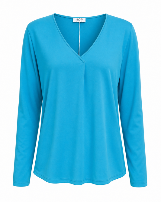 Joy blouse abstracte print - Vooraanzicht ghost mannequin