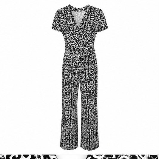 By Swan jumpsuit Zwart wit print - Zwart-wit print - vooraanzicht - Codex 2026-06-19