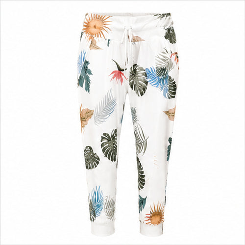 Angelle Milan White Tropical Leaf - vooraanzicht