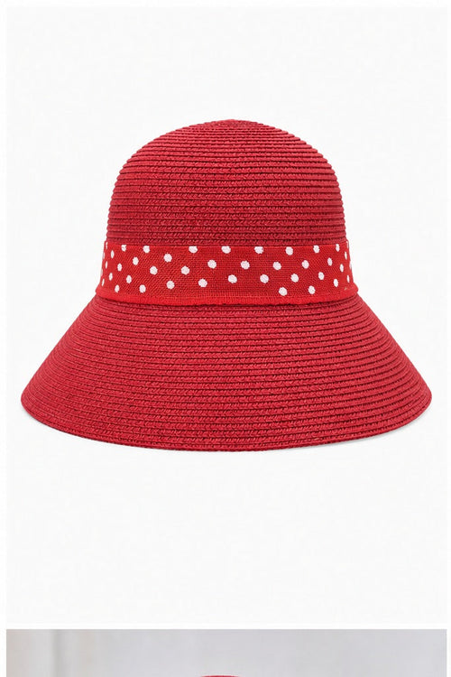 HS Hoed - Dameshoed in Meerdere Kleuren - Rood Met Band One Size