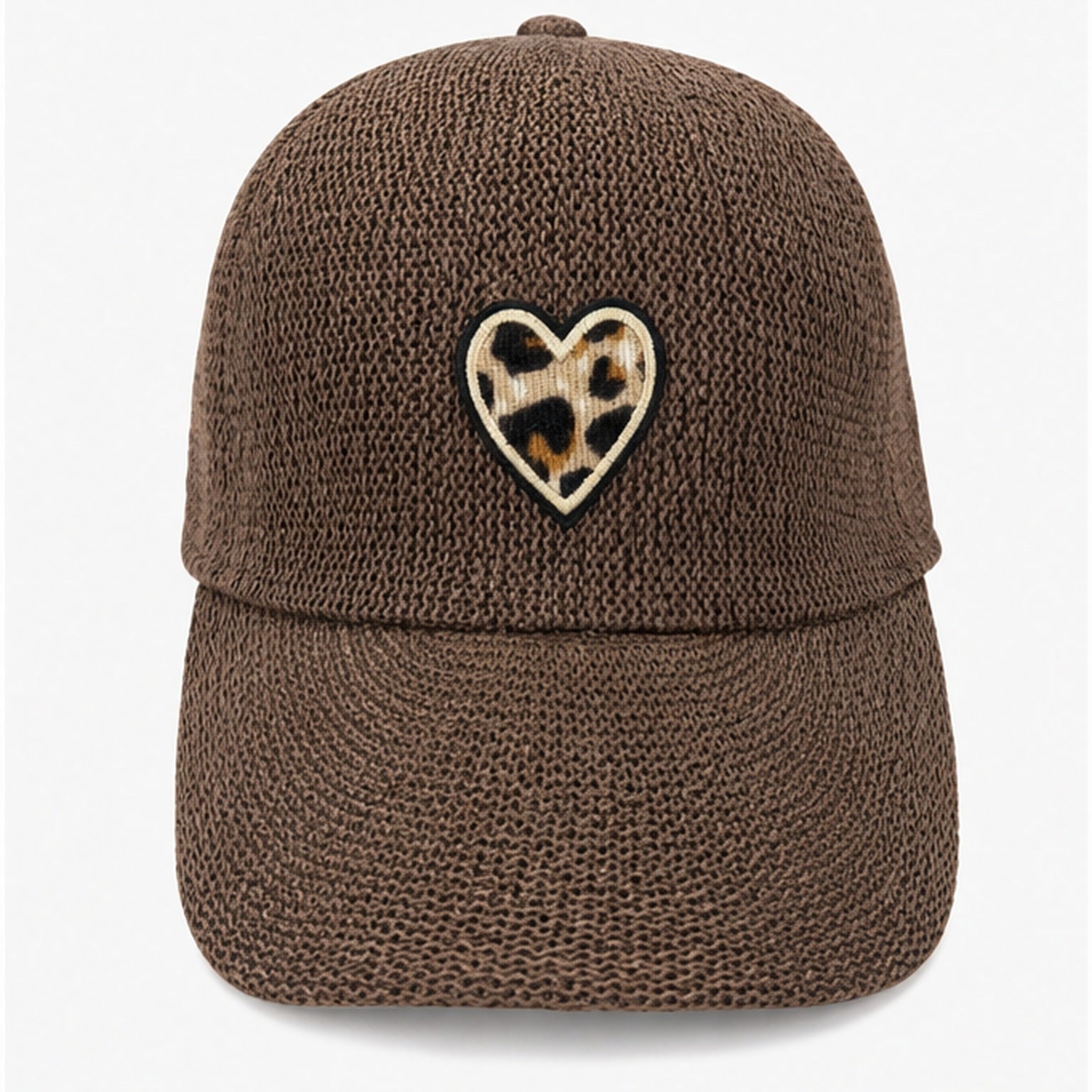 HS pet Bruin Hart Patch - vooraanzicht