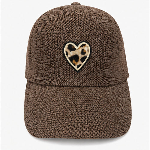 HS pet Bruin Hart Patch - vooraanzicht