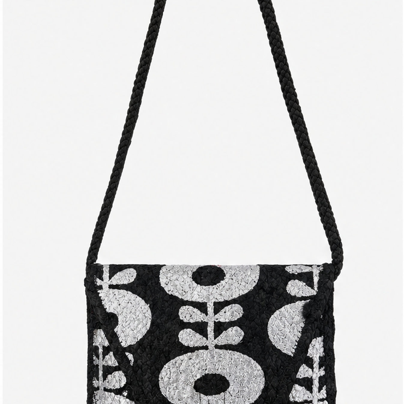 HS crossbody tas Zwart Kralen - vooraanzicht