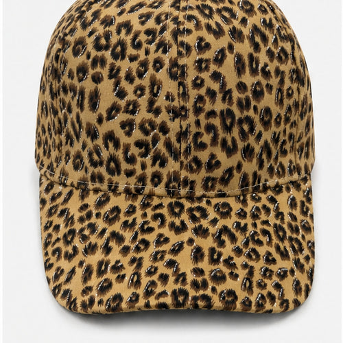 HS petje Tan Leopard Print - vooraanzicht