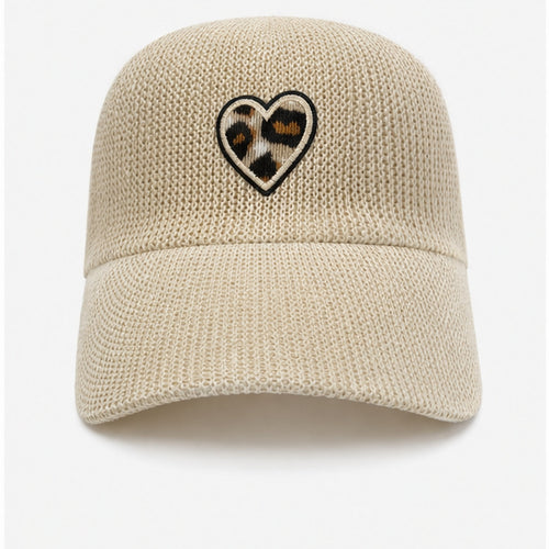 HS pet Beige Hart Patch - vooraanzicht
