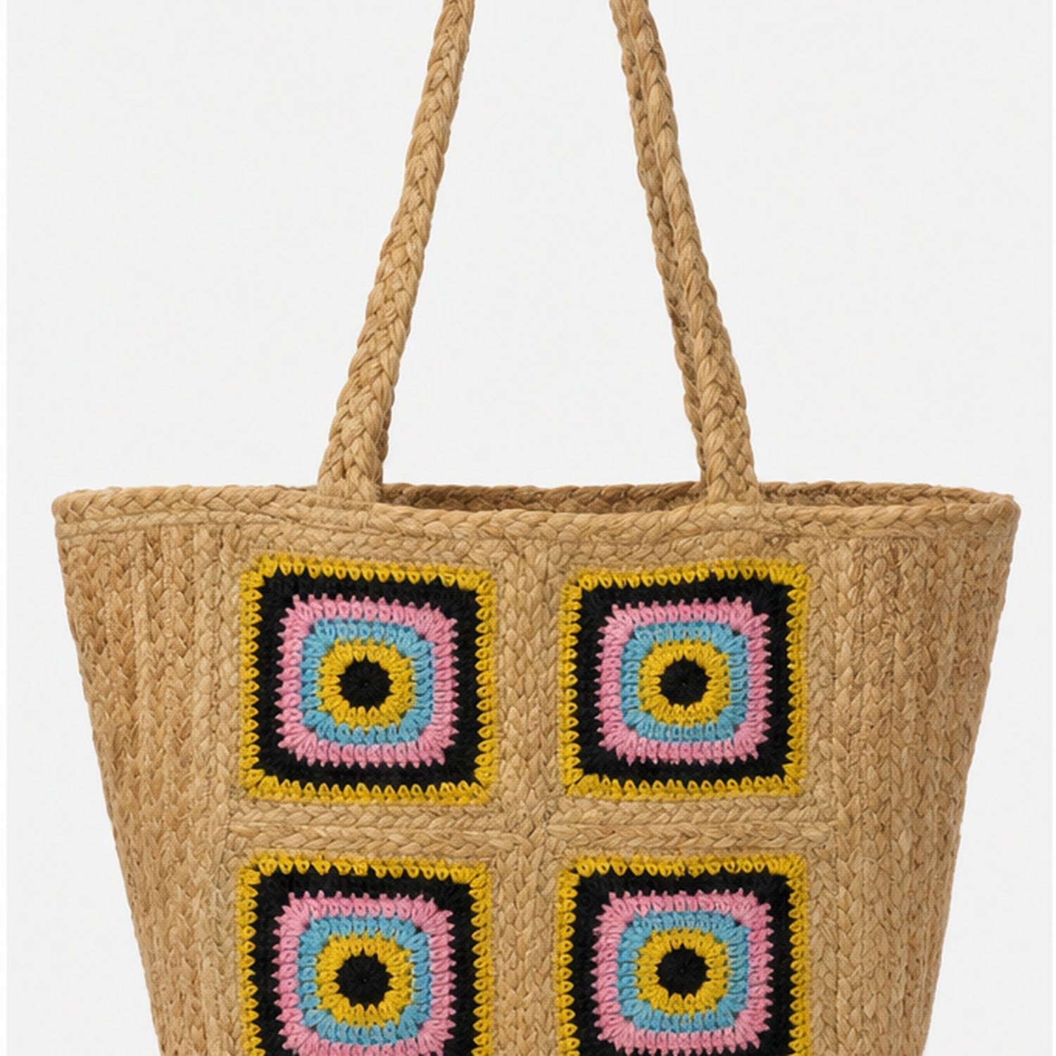 HS shopper Jute Crochet - vooraanzicht