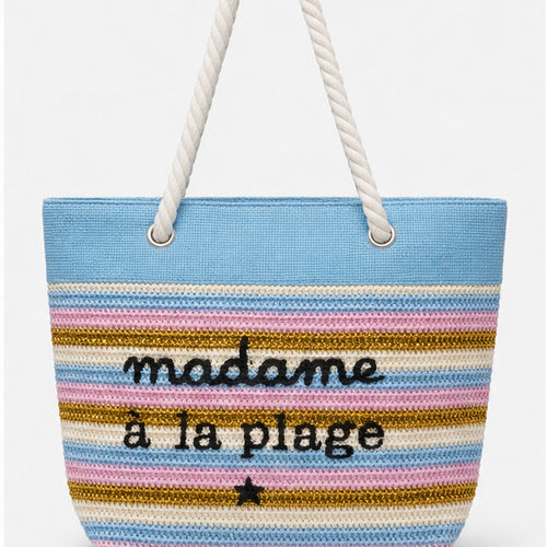 Bol cover repair HS-MADAME-STRANDTAS-BLUE-MADAME-A-LA-PLAGE-STRIPED-BEACH-TOTE 1777915237