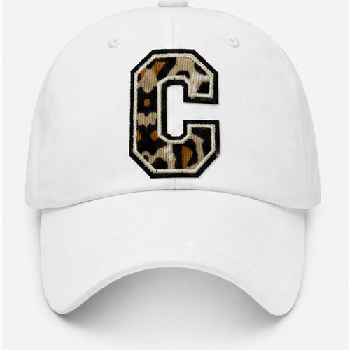 Bol cover repair HS-PETJE-WHITE-BASEBALL-CAP-LEOPARD-C-PATCH 1777915272