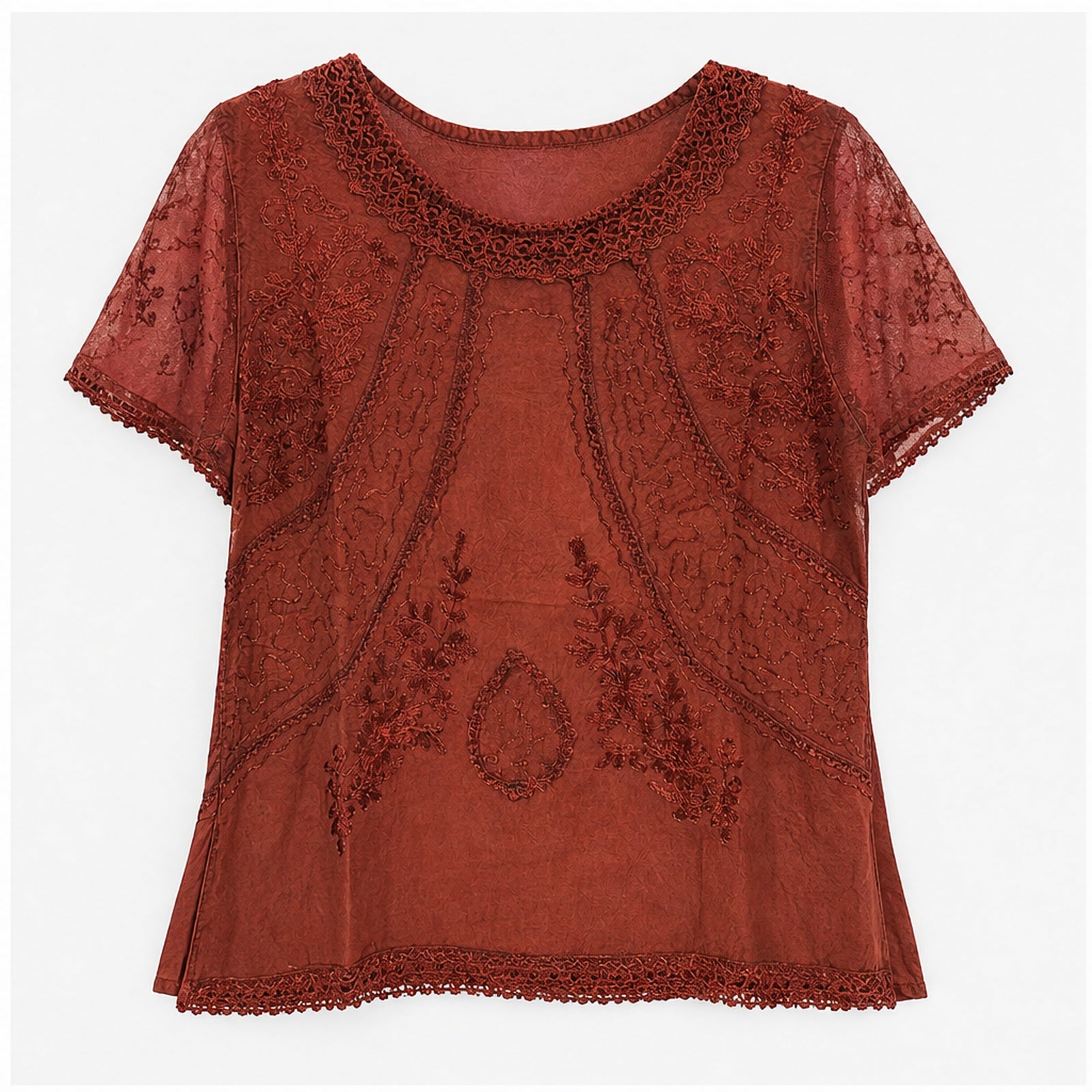 HS Shirt - Meerdere Kleuren - Roest Borduursel - vooraanzicht