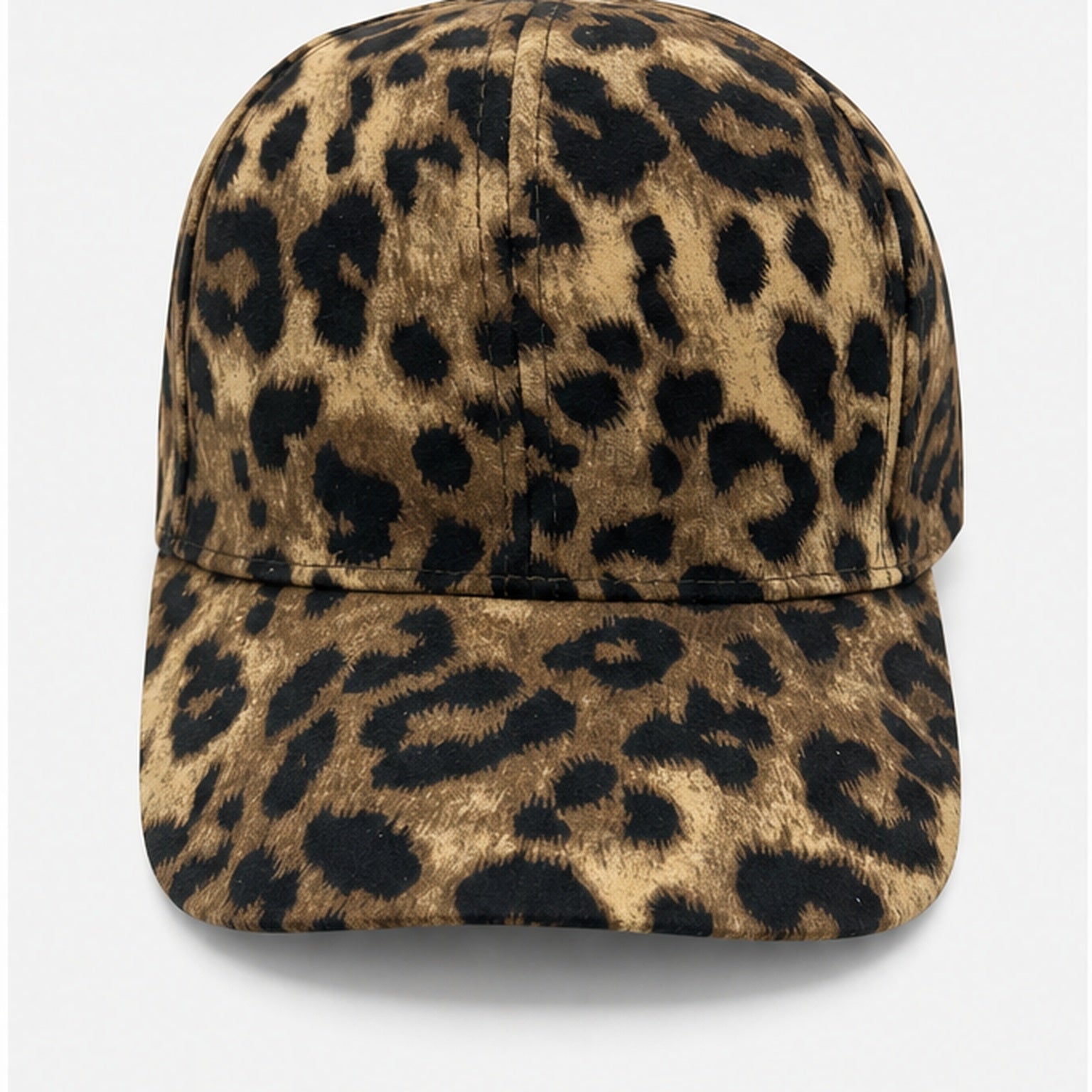 HS petje Bruin Leopard Print - vooraanzicht