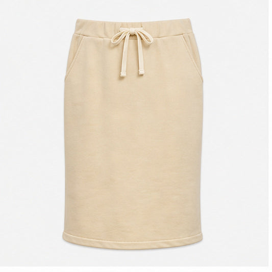 MOOIJ Rok Zachte Stof - Beige - FRONT
