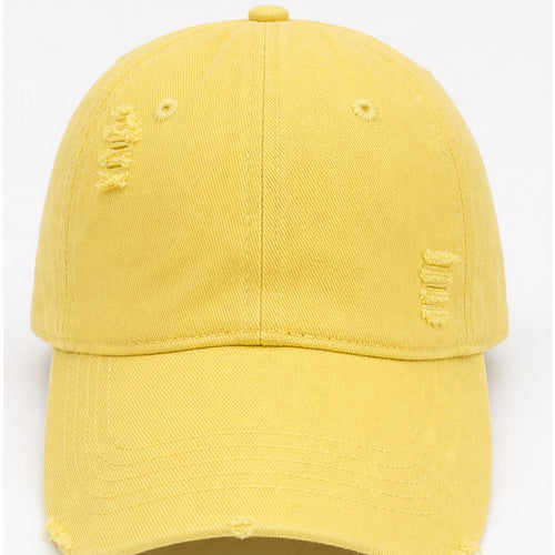 Bol cover repair HS-PETJE-YELLOW-DISTRESSED-BASEBALL-CAP 1777915274