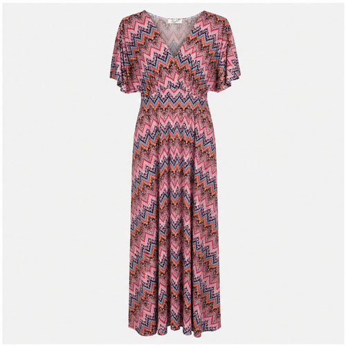 Jimi Fei Paris Roze Zigzag Tie-Dye - vooraanzicht