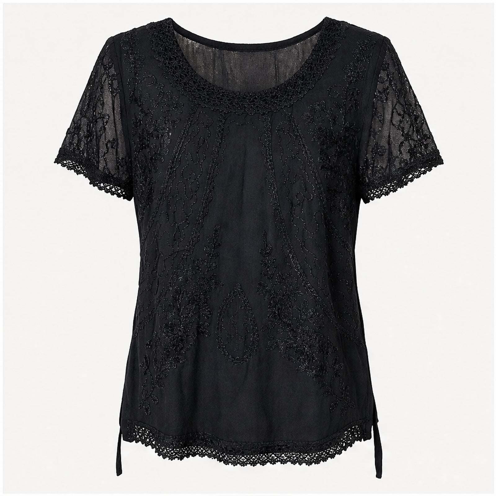 HS Shirt - Meerdere Kleuren - Zwart Borduursel - vooraanzicht