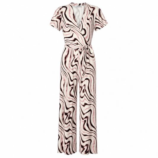 By Swan jumpsuit blush abstract wrap - Vooraanzicht ghost mannequin