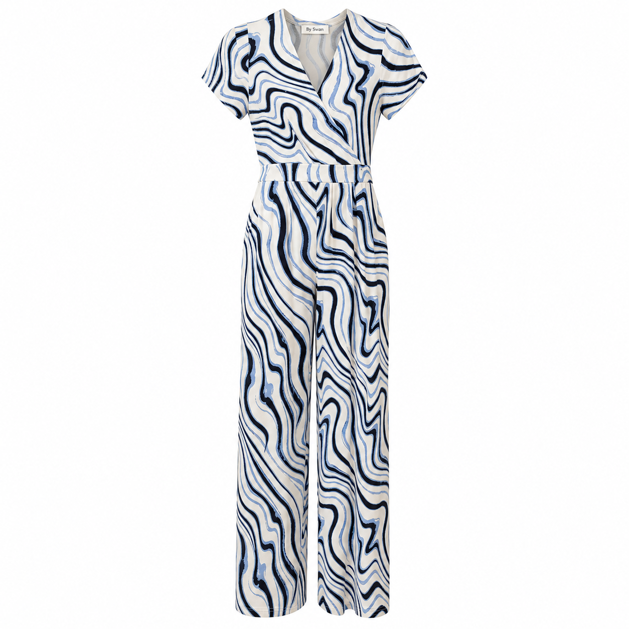 By Swan Jumpsuit - Abstract Wrap - Vooraanzicht
