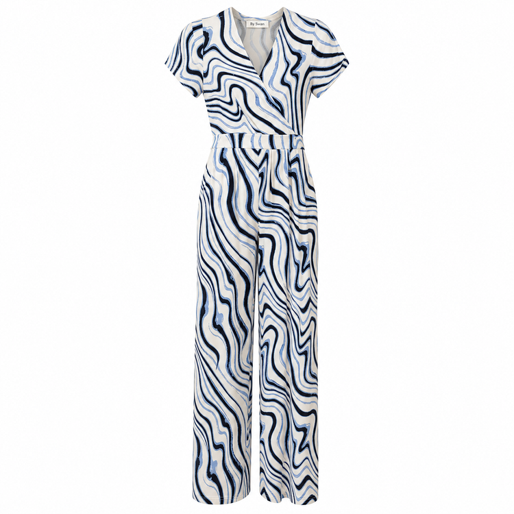 By Swan Jumpsuit - Abstract Wrap - Vooraanzicht