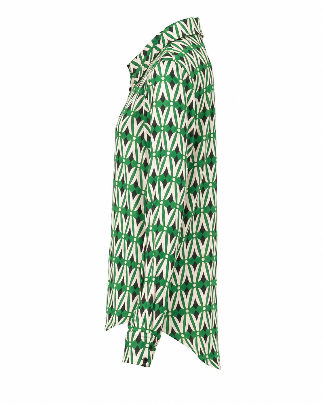 Vegas blouse abstracte print - Zijaanzicht ghost mannequin
