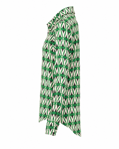 Vegas blouse abstracte print - Zijaanzicht ghost mannequin