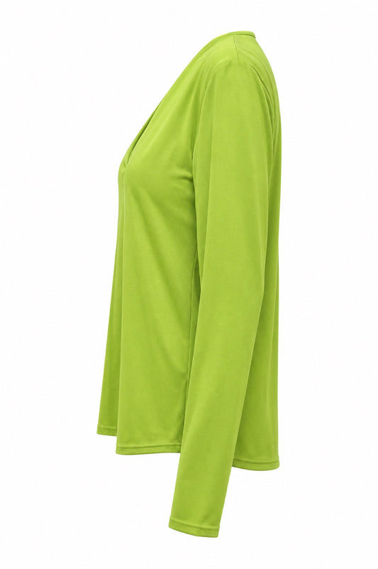 Joy blouse abstracte print - Zijaanzicht ghost mannequin